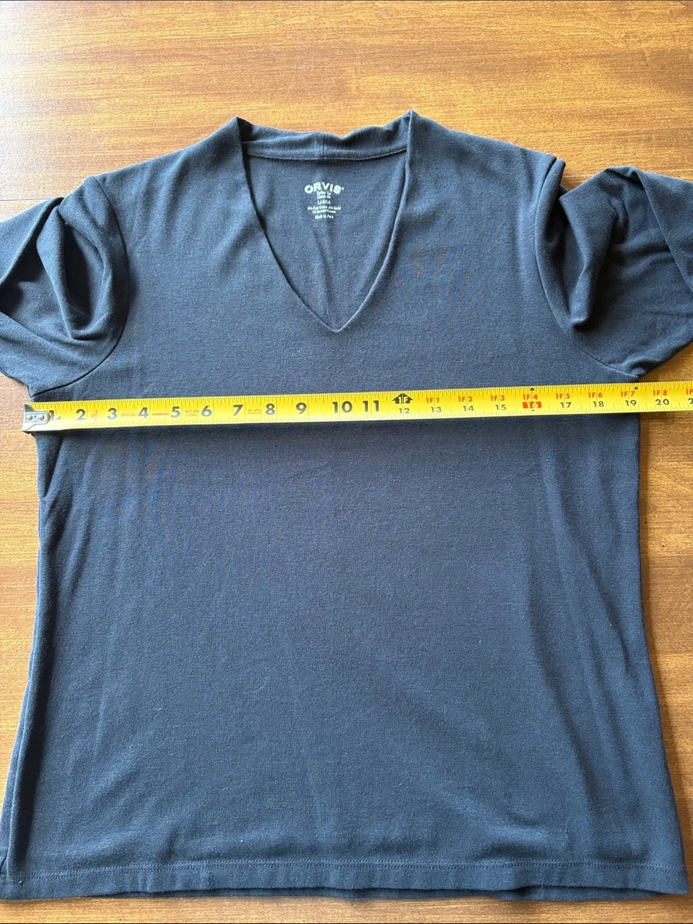Orvis V-Neck Pima Cotton Top, Size Large